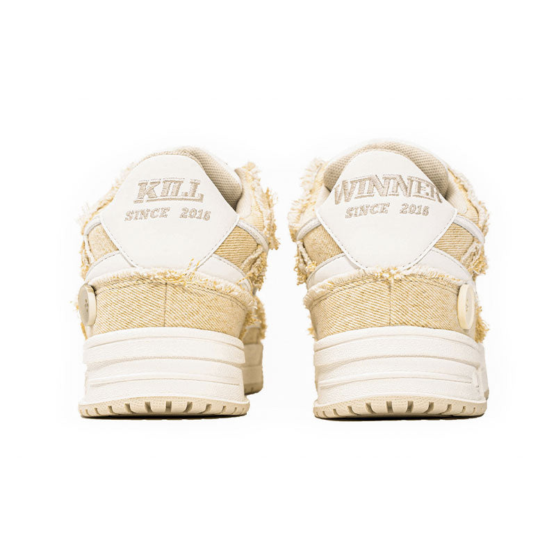 Killwinner Yellow Denim Design Unisex Sneakers