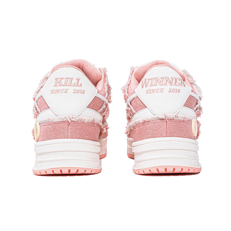 Killwinner Pink Retro Denim Casual Sneakers