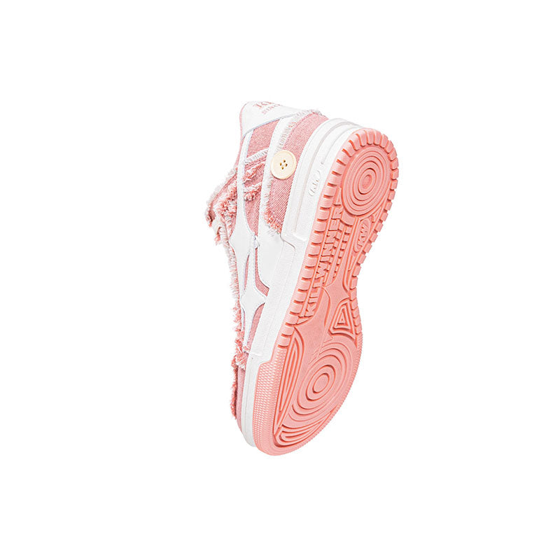 Killwinner Pink Retro Denim Casual Sneakers