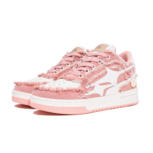 Killwinner Pink Retro Denim Casual Sneakers