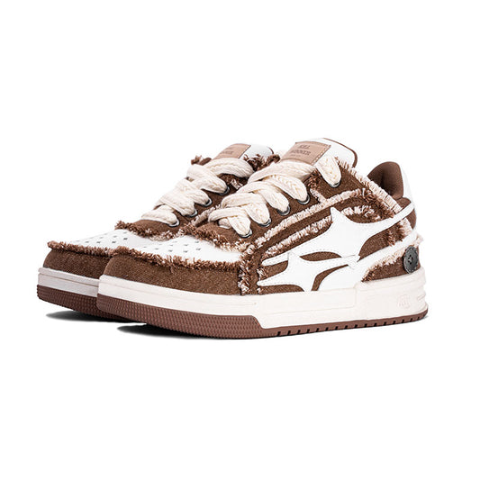 Killwinner Brown Colour Unisex Denim Sneakers