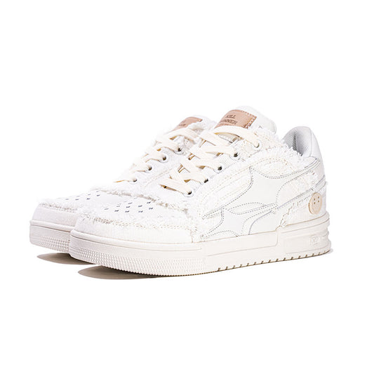 Killwinner White Unisex Blank Denim Sneakers