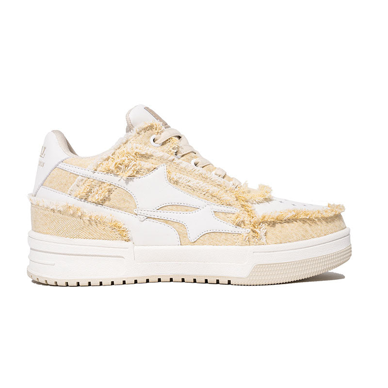 Killwinner Yellow Denim Design Unisex Sneakers